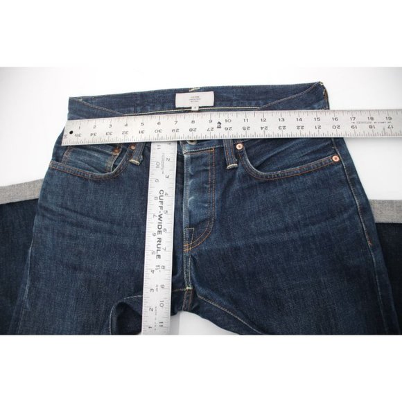 Jack Spade Mens 29 W31 Slim Straight Selvedge Denim Jeans White Oak Button Fly - Picture 6 of 13